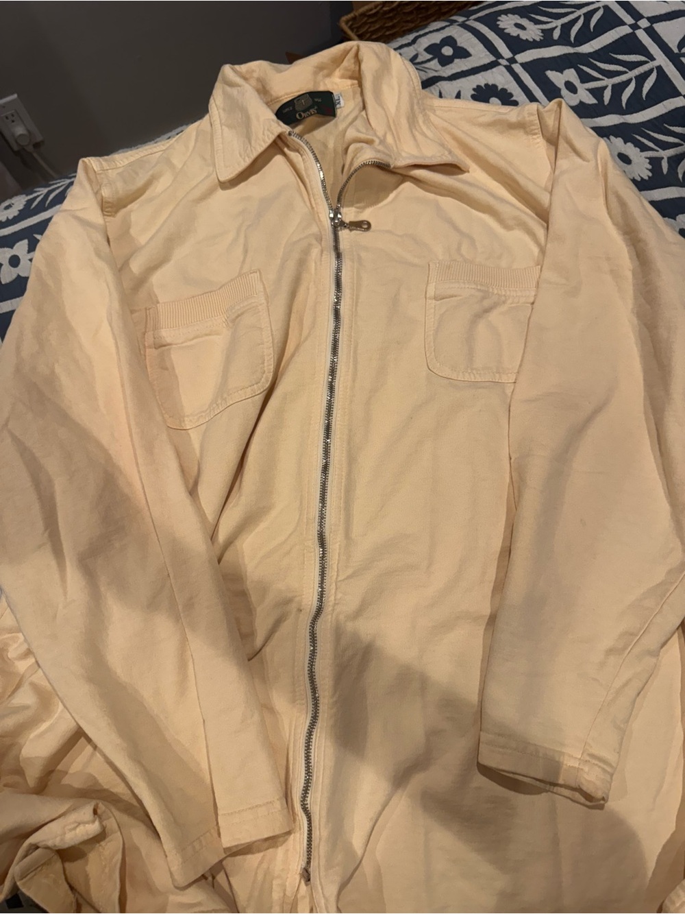 Butter yellow orvis zip up